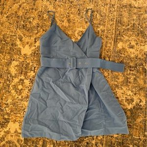 Baby Blue Zara Belted Dress NTW